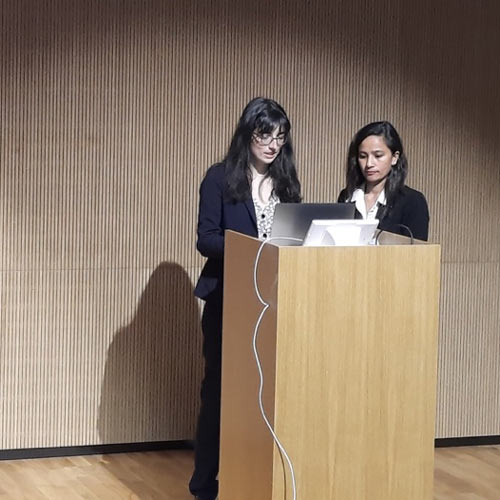 Photo 3: Laure Assayag-Gillot (left) Vishnu-Kumari Tandon ( right)